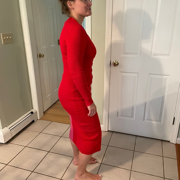 Blue rain dress- wore once for a Valentines Day dinner. - Picture 2 of 7